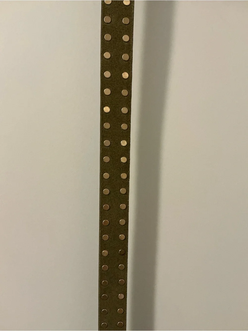 NEW Madewell Olive Suede Flat Studded Western Belt - XL